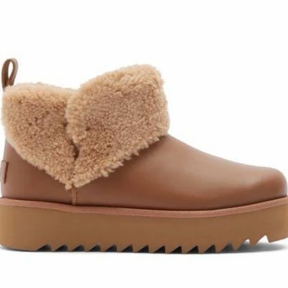 UGG Ultra Mini Alina Curled Platform Booties